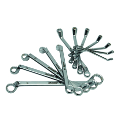 Llave de estrella de doce puntas 10 pieces: 6 x 7 - 24 x 27 mm